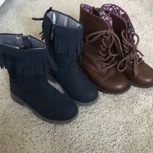 Brown Leather Boots Size 7 ONLY